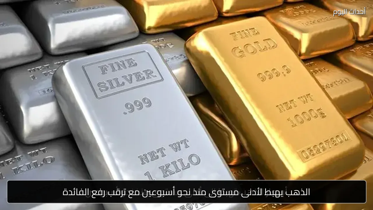 الذهب يهبط لأدنى مستوى منذ نحو أسبوعين مع ترقب رفع الفائدة