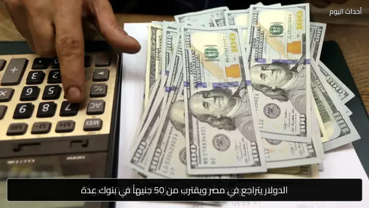 الدولار يتراجع في مصر ويقترب من 50 جنيهاً في بنوك عدة