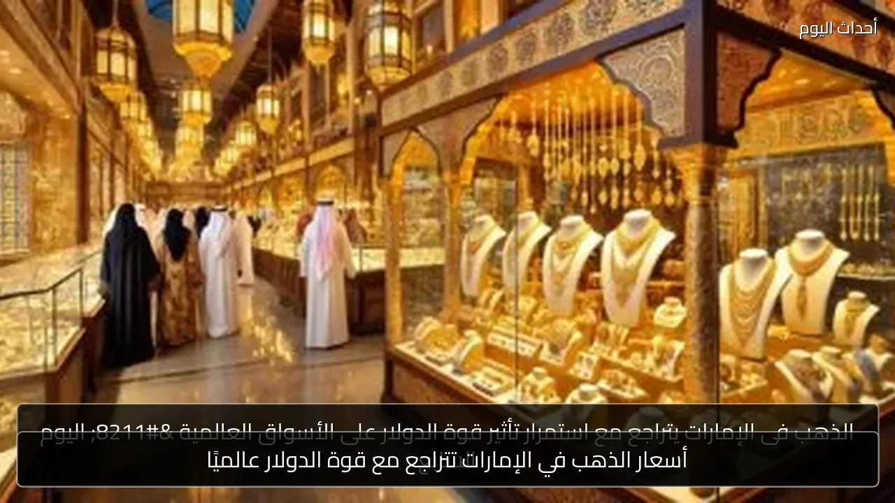 أسعار الذهب في الإمارات تتراجع مع قوة الدولار عالميًا