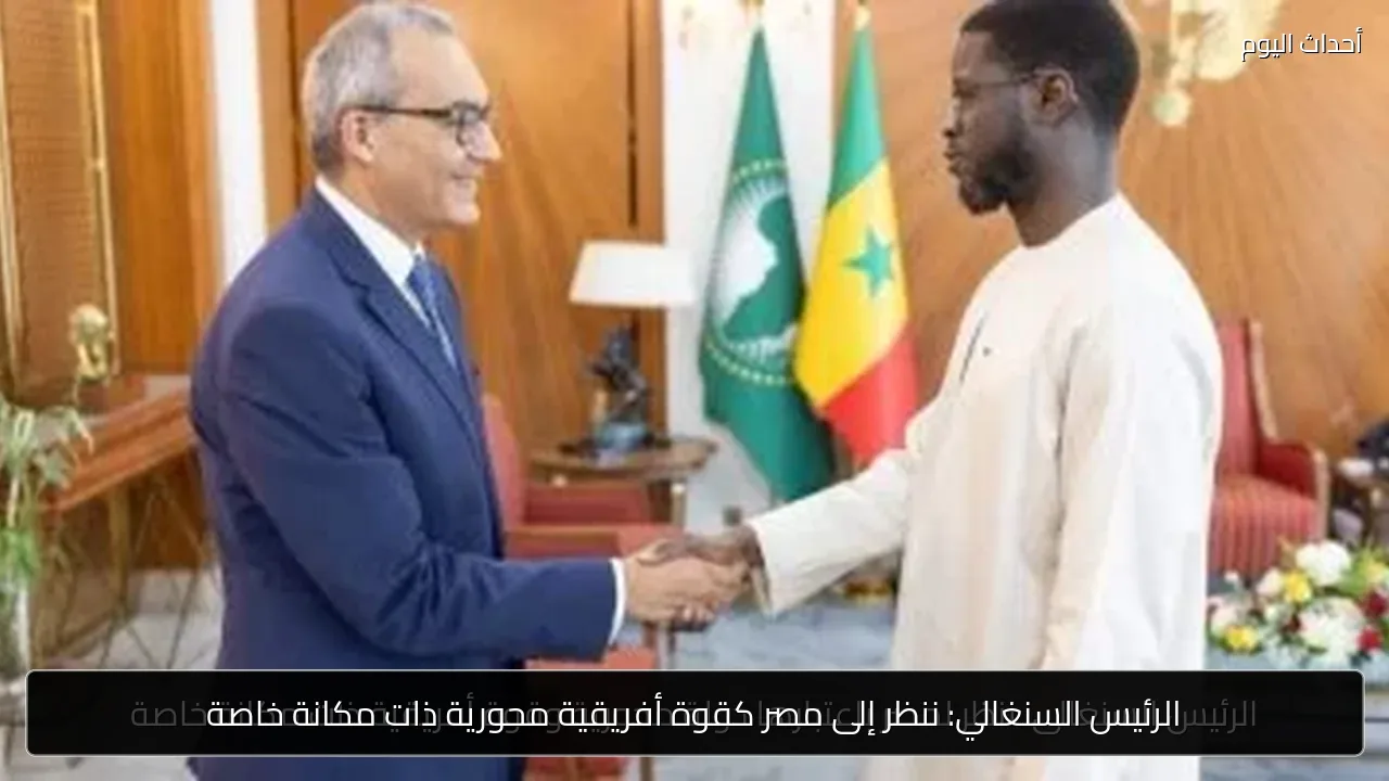 الرئيس السنغالي: ننظر إلى مصر كقوة أفريقية محورية ذات مكانة خاصة