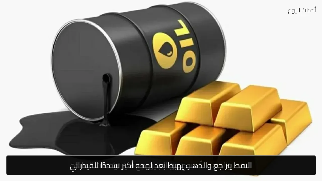 النفط يتراجع والذهب يهبط بعد لهجة أكثر تشددًا للفيدرالي