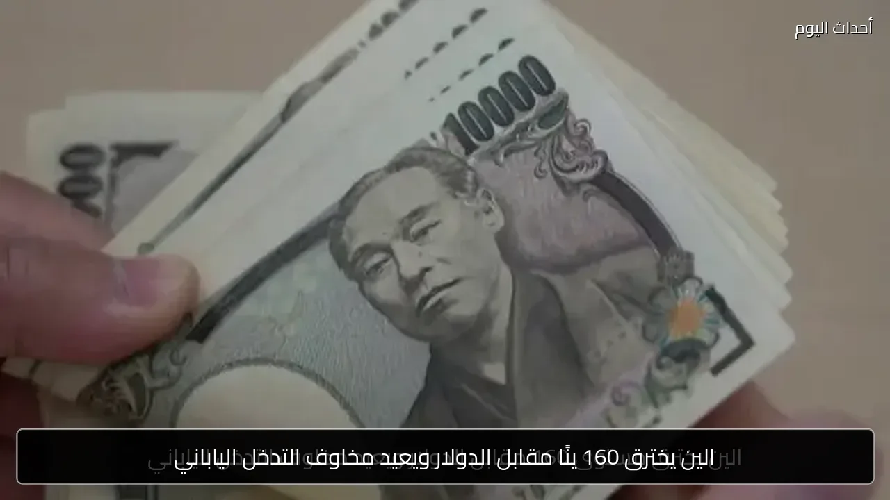 الين يخترق 160 ينًا مقابل الدولار ويعيد مخاوف التدخل الياباني