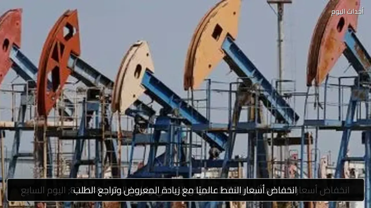 انخفاض أسعار النفط عالميًا مع زيادة المعروض وتراجع الطلب