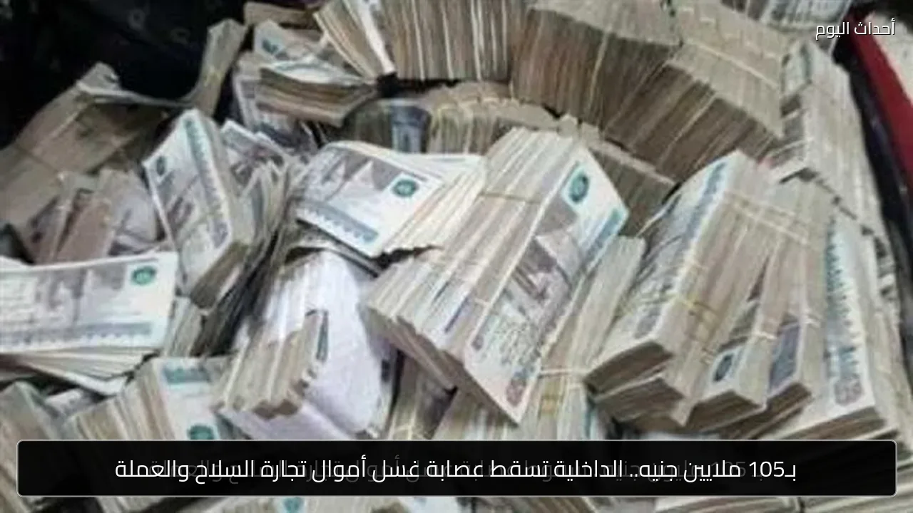 بـ105 ملايين جنيه.. الداخلية تسقط عصابة غسل أموال تجارة السلاح والعملة