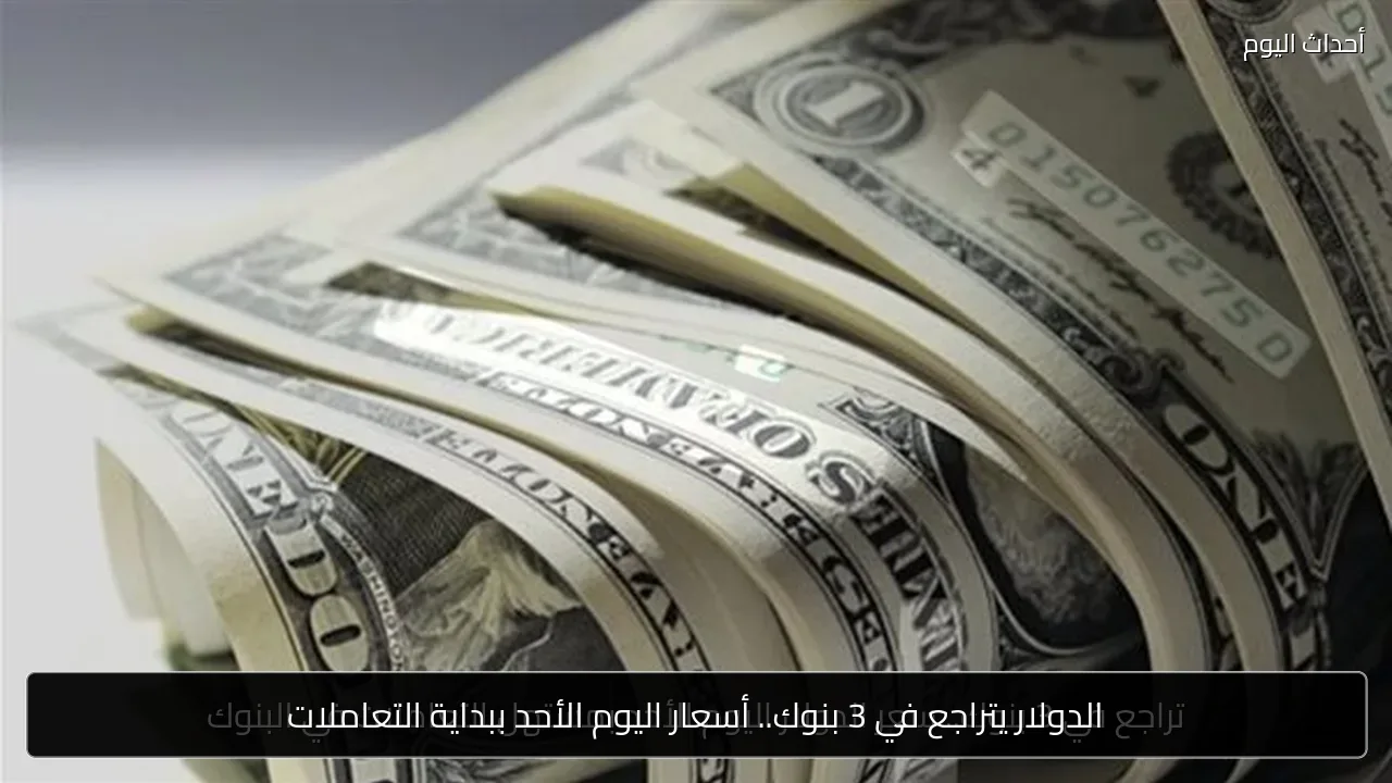 الدولار يتراجع في 3 بنوك.. أسعار اليوم الأحد ببداية التعاملات