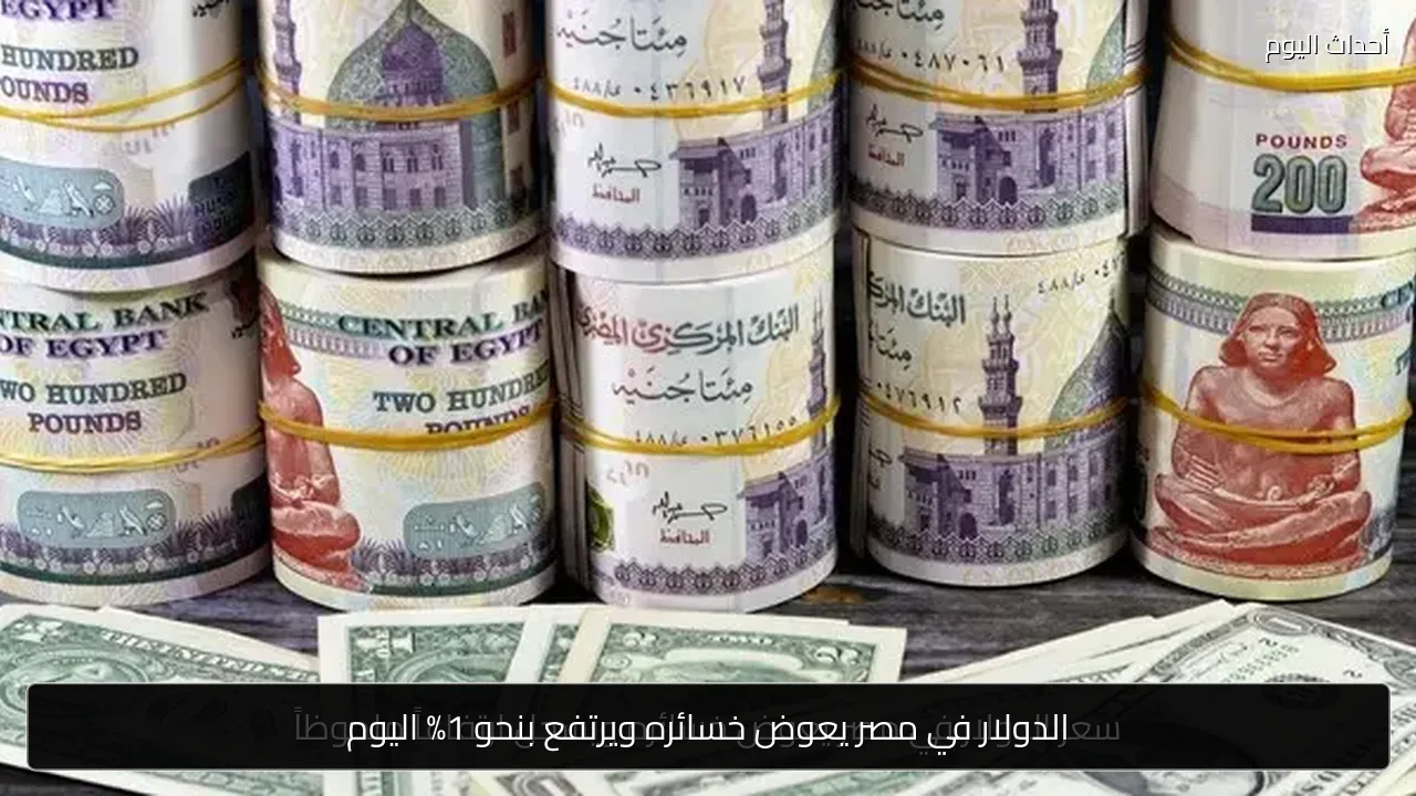 الدولار في مصر يعوض خسائره ويرتفع بنحو 1% اليوم
