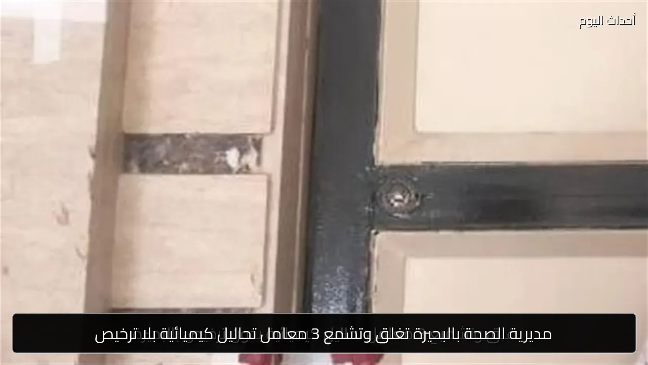 مديرية الصحة بالبحيرة تغلق وتشمع 3 معامل تحاليل كيميائية بلا ترخيص