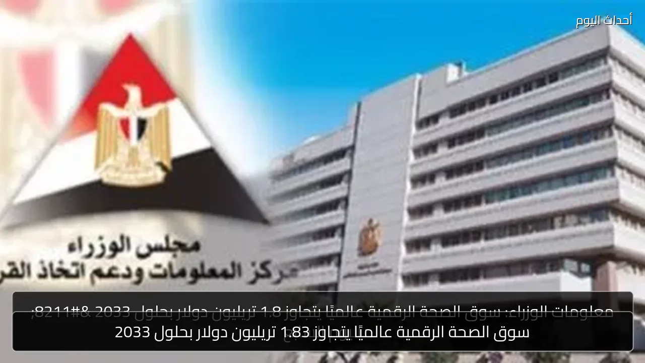 سوق الصحة الرقمية عالميًا يتجاوز 1.83 تريليون دولار بحلول 2033