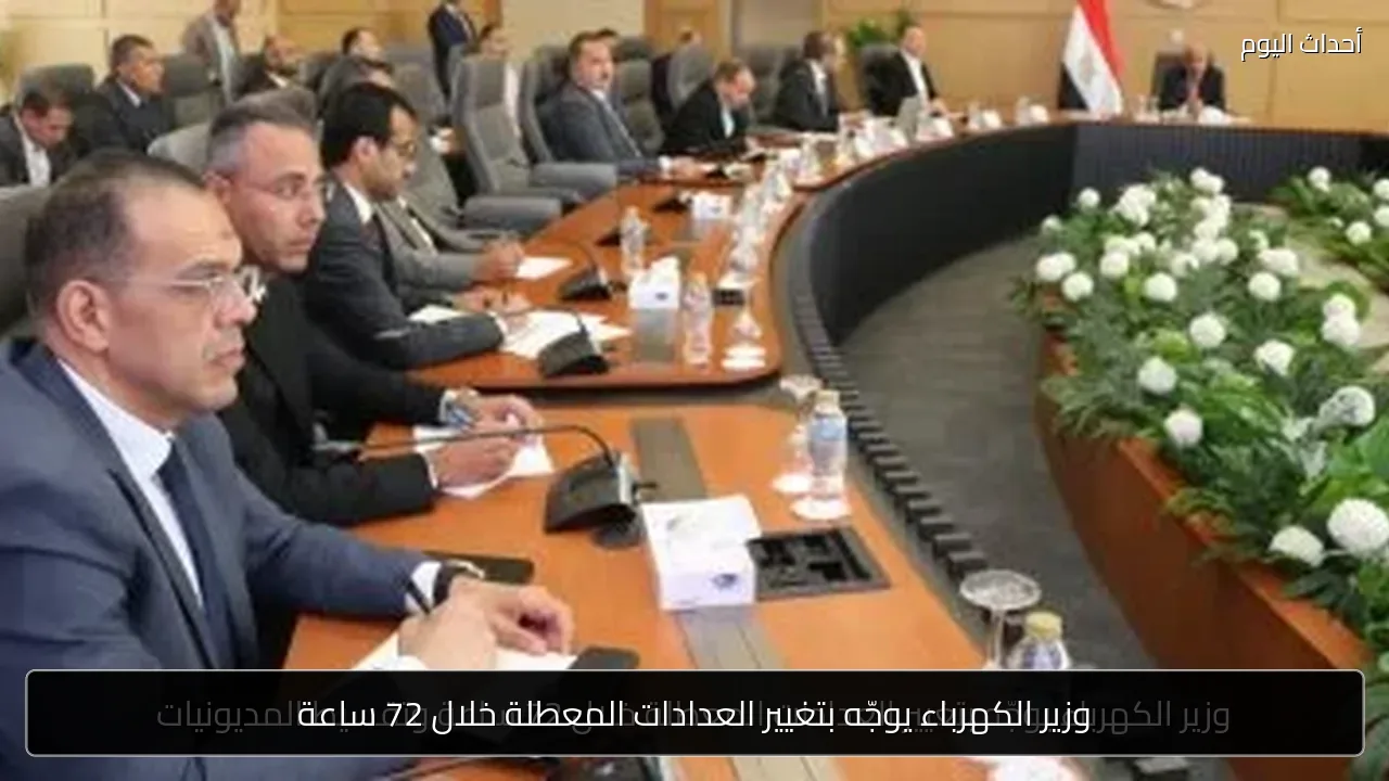 وزير الكهرباء يوجّه بتغيير العدادات المعطلة خلال 72 ساعة