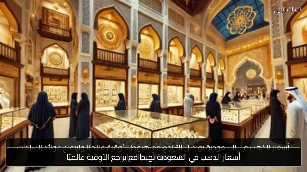 أسعار الذهب في السعودية تهبط مع تراجع الأوقية عالميًا