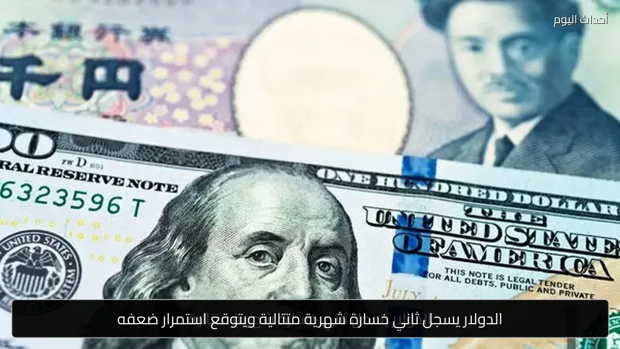 الدولار يسجل ثاني خسارة شهرية متتالية ويتوقع استمرار ضعفه