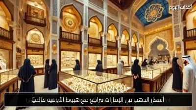 أسعار الذهب في الإمارات تتراجع مع هبوط الأوقية عالميًا