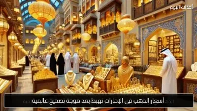 أسعار الذهب في الإمارات تهبط بعد موجة تصحيح عالمية