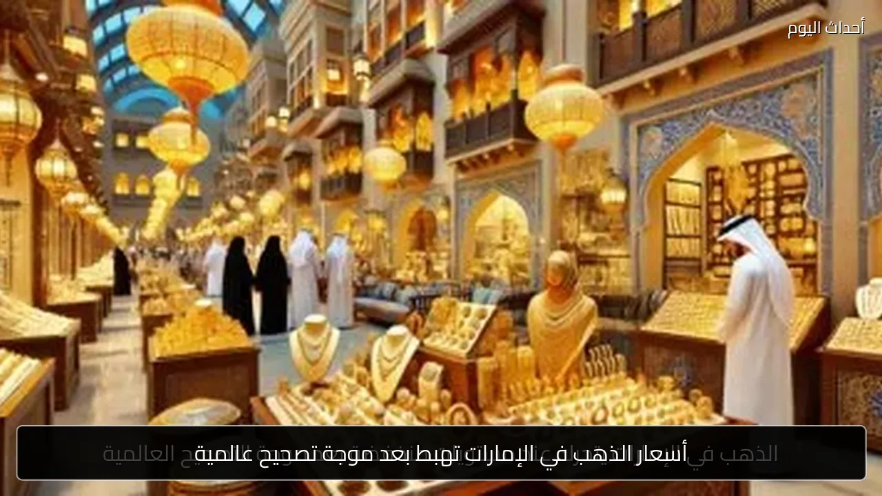 أسعار الذهب في الإمارات تهبط بعد موجة تصحيح عالمية