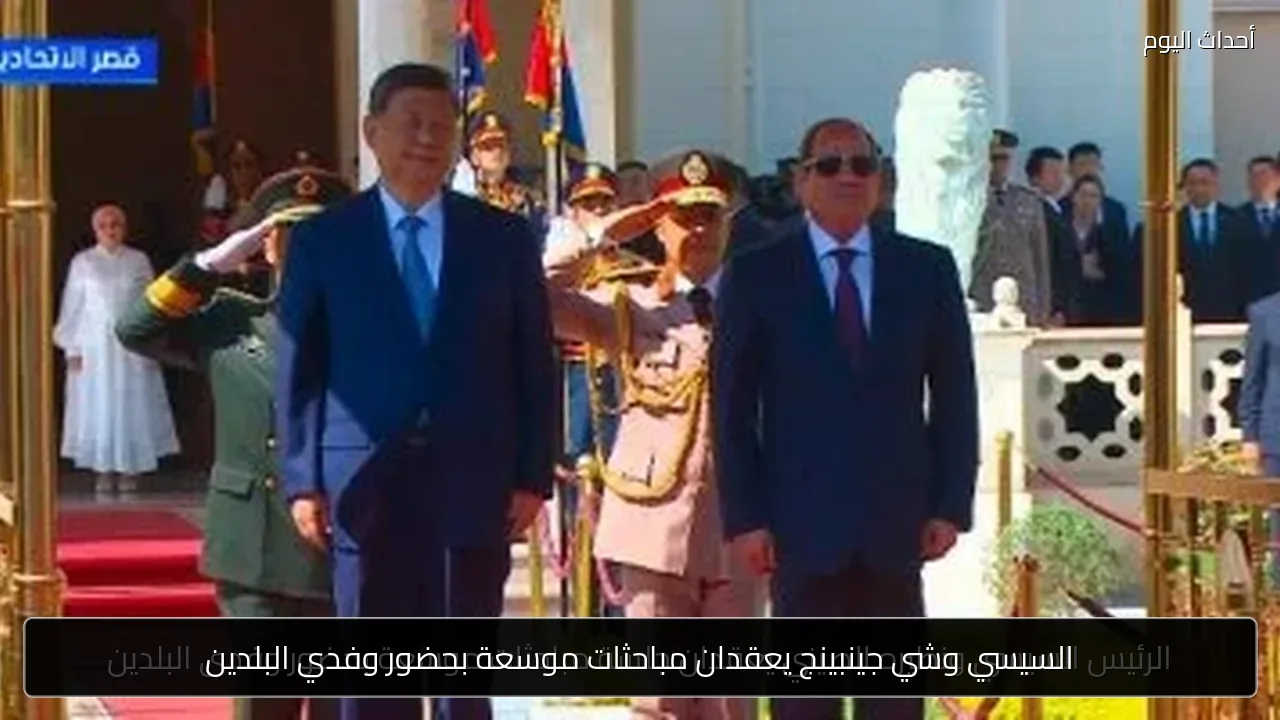 السيسي وشي جينبينج يعقدان مباحثات موسعة بحضور وفدي البلدين