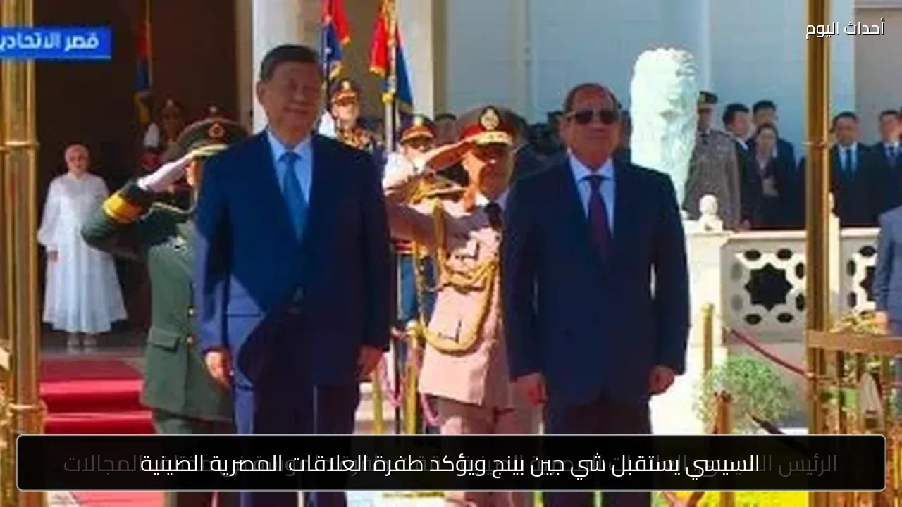السيسي يستقبل شي جين بينج ويؤكد طفرة العلاقات المصرية الصينية