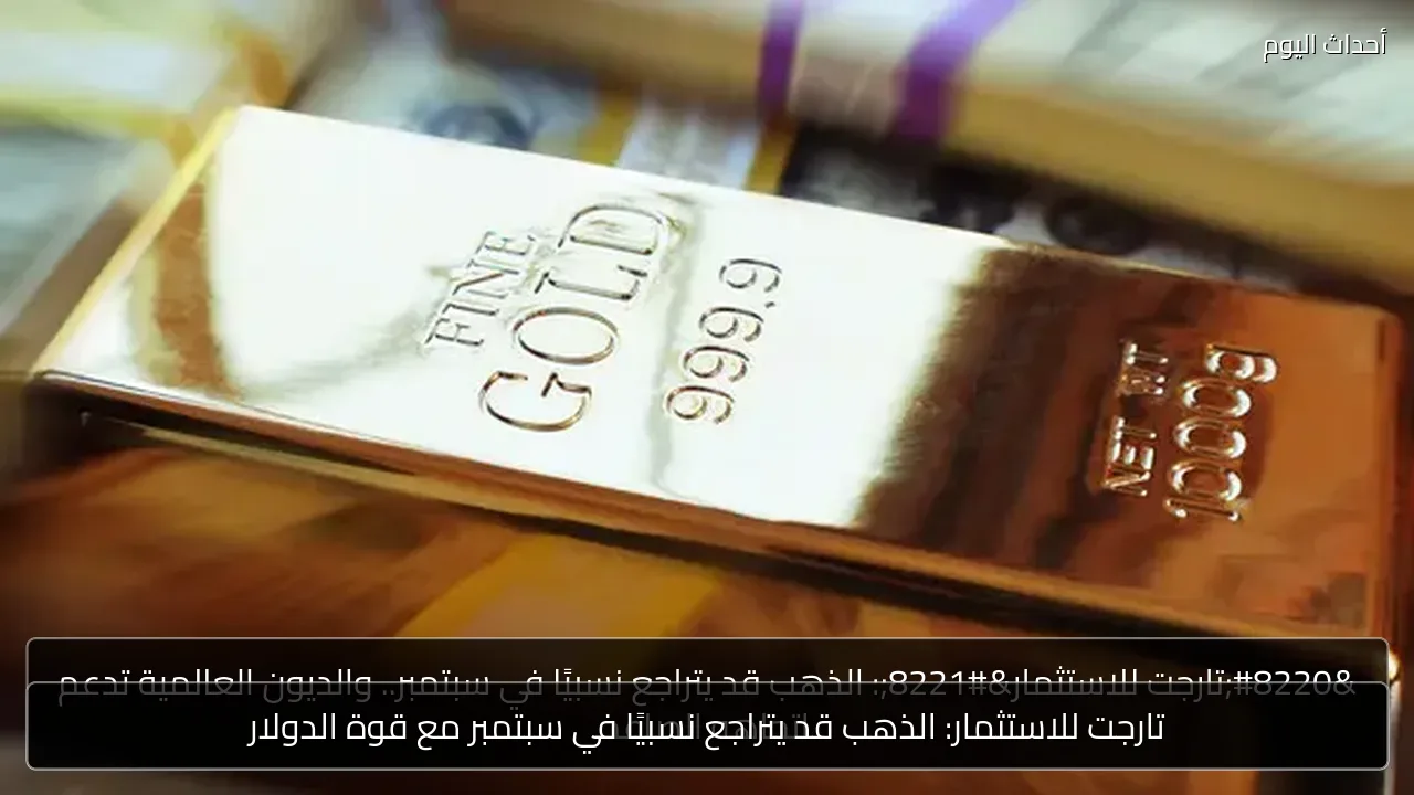تارجت للاستثمار: الذهب قد يتراجع نسبيًا في سبتمبر مع قوة الدولار