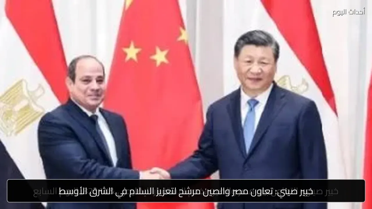 خبير صيني: تعاون مصر والصين مرشح لتعزيز السلام في الشرق الأوسط