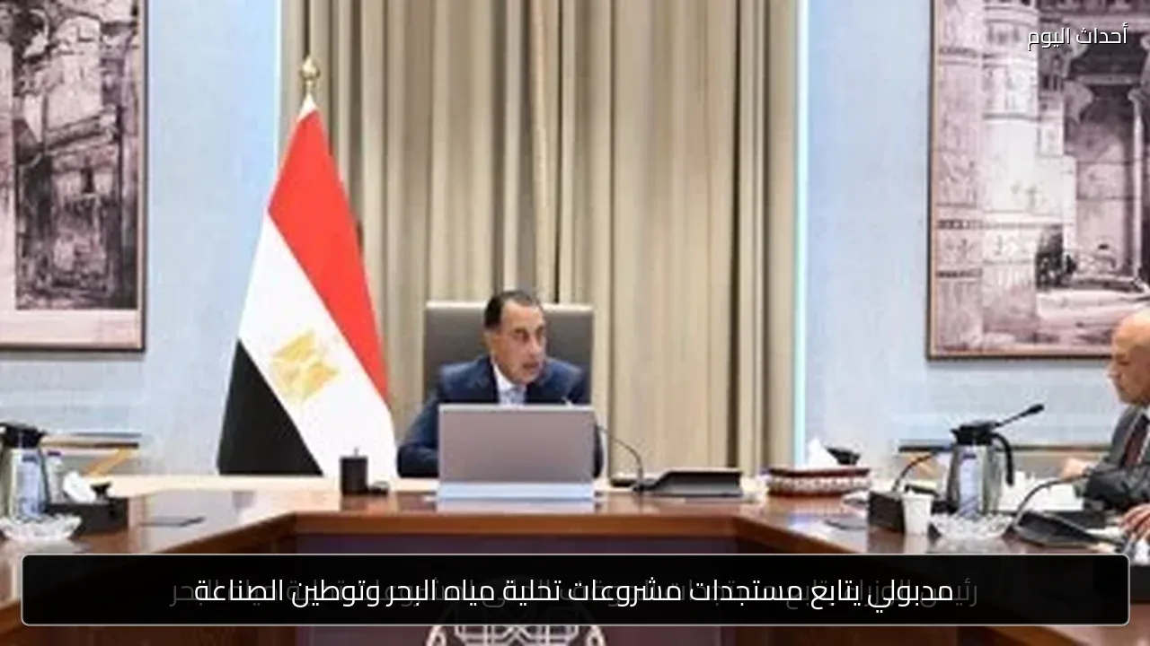 مدبولي يتابع مستجدات مشروعات تحلية مياه البحر وتوطين الصناعة