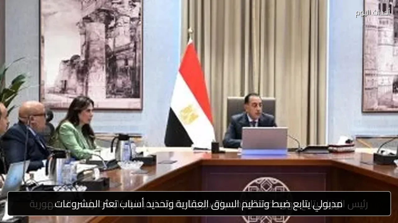 مدبولي يتابع ضبط وتنظيم السوق العقارية وتحديد أسباب تعثر المشروعات