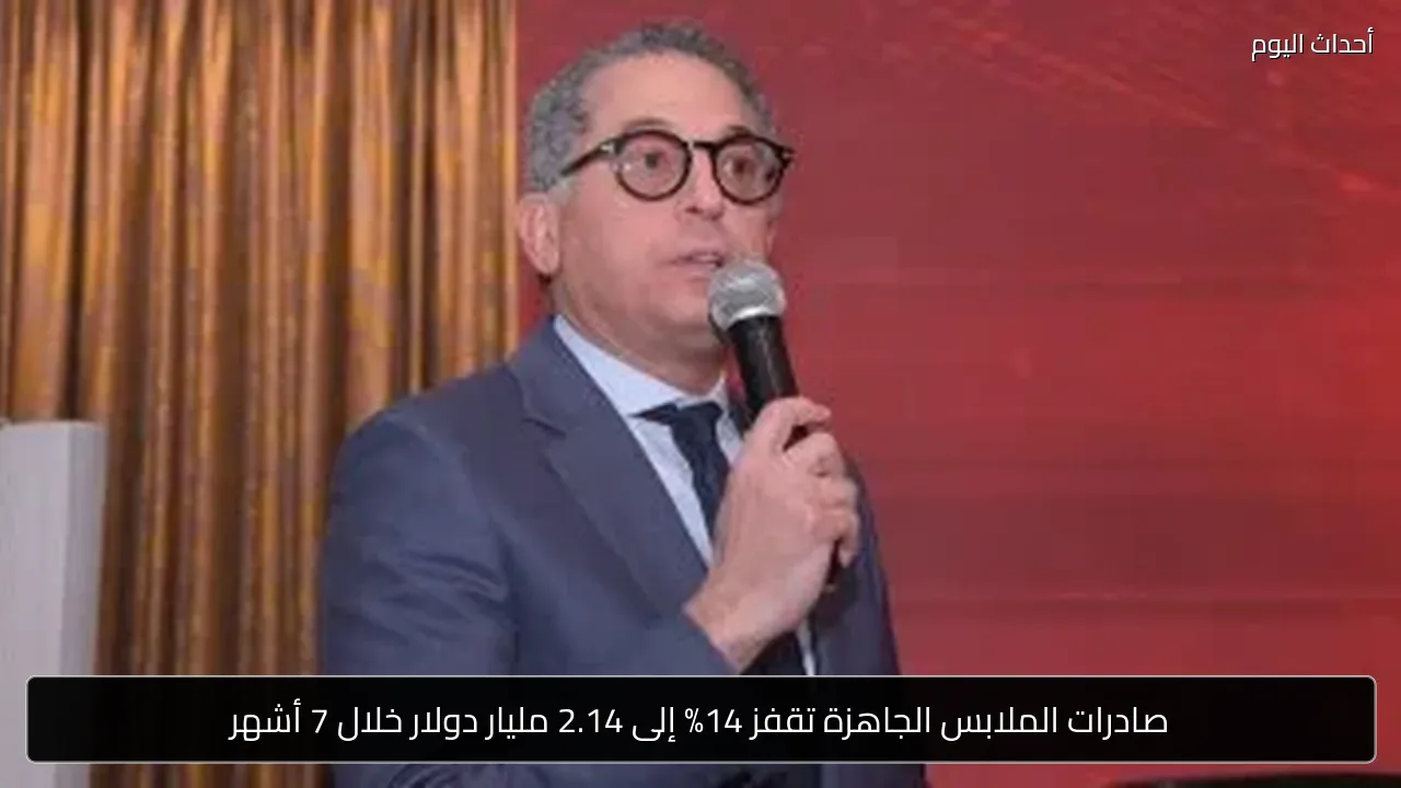 صادرات الملابس الجاهزة تقفز 14% إلى 2.14 مليار دولار خلال 7 أشهر