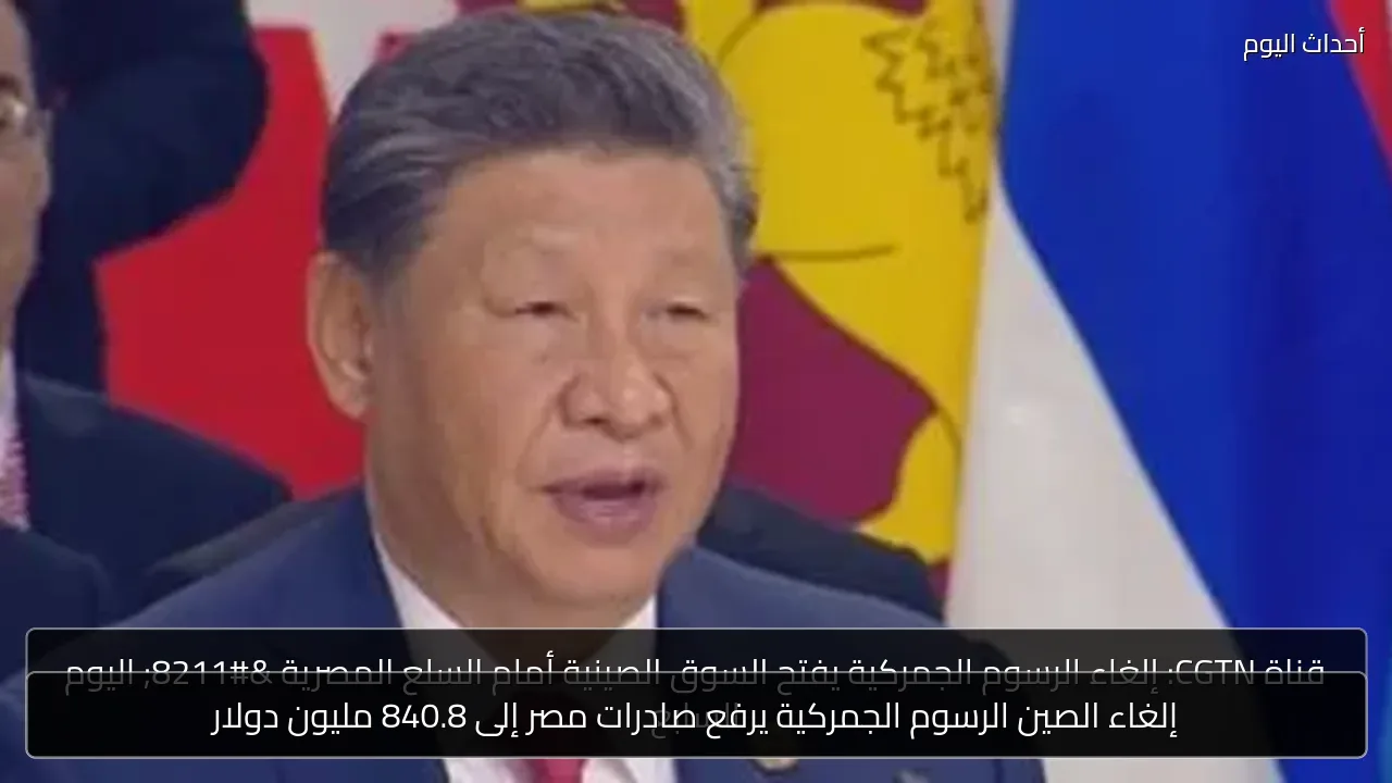 إلغاء الصين الرسوم الجمركية يرفع صادرات مصر إلى 840.8 مليون دولار