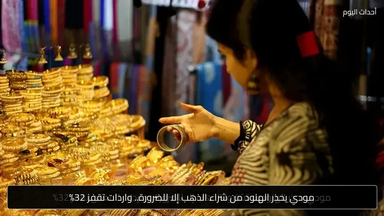 مودي يحذر الهنود من شراء الذهب إلا للضرورة.. واردات تقفز 32%