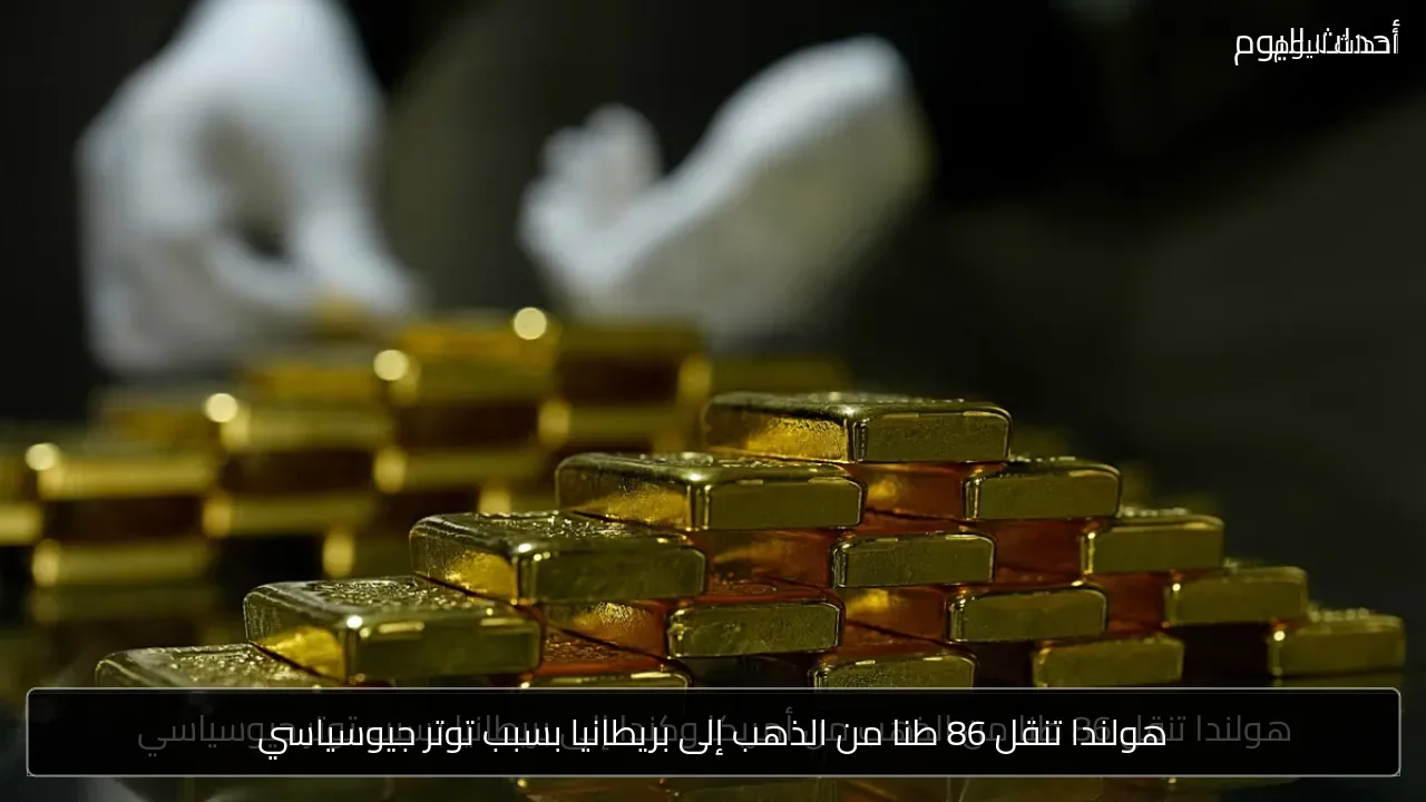 هولندا تنقل 86 طنا من الذهب إلى بريطانيا بسبب توتر جيوسياسي
