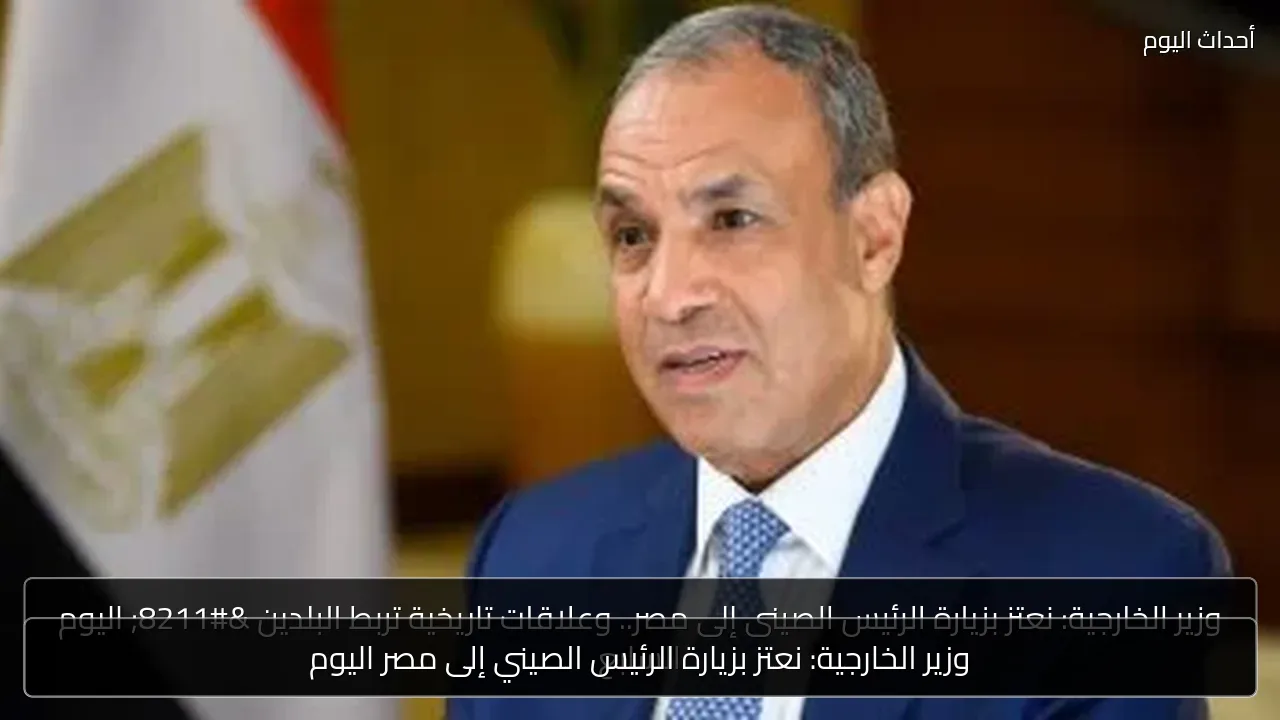 وزير الخارجية: نعتز بزيارة الرئيس الصيني إلى مصر اليوم