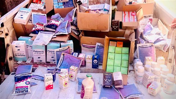 ضبط أدوية بيطرية فاسدة وزيوت سيارات مغشوشة في حملة تموينية بالفيوم
