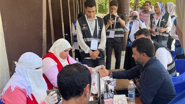 حملات التبرع بالدم في كفر الشيخ: مشاركة فعالة من الكيانات الشبابية (صور)