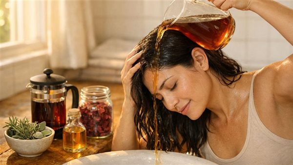استفيدي من بقايا القهوة وأكياس الشاي في تعزيز جمال شعرك