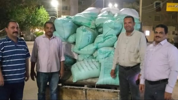 إحباط تهريب 2.1 طن من النخالة المدعمة في الفيوم قبل بيعها بالسوق السوداء