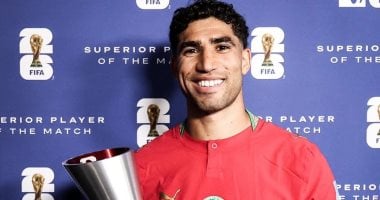 أشرف حكيمي يتألق كأفضل لاعب في مباراة المغرب وهايتي بكأس العالم 2026