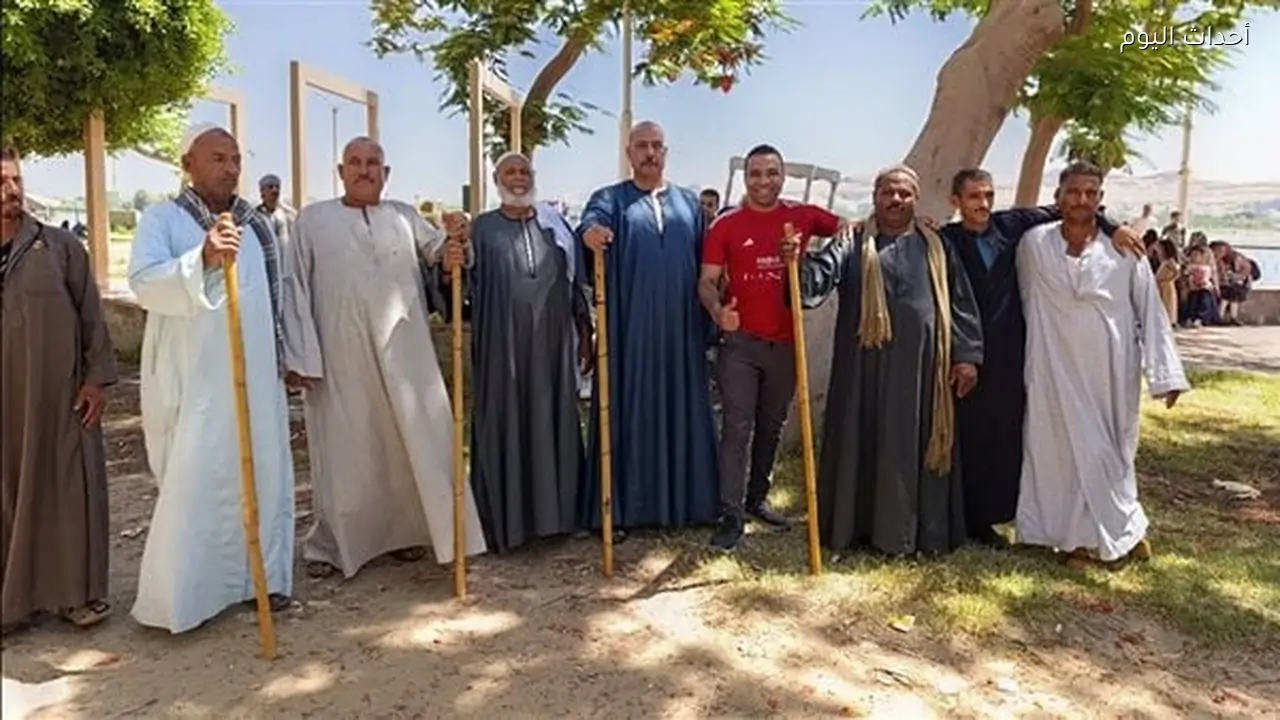 التحطيب يزين كورنيش المنيا.. عروض تراثية لإحياء الفلكلور الشعبي