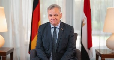 السفير الألمانى يتوقع فوز إسبانيا بكأس العالم ويوضح الجدل حول أزمة التأشيرات فى أمريكا