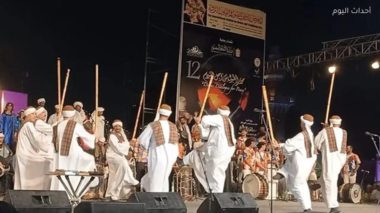 المنيا تتألق في افتتاح الدورة الثانية عشرة لمهرجان الطبول الدولي للفنون التراثية