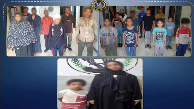 ضبط شبكة تسول تضم 8 أشخاص بينهم 7 أصحاب سوابق في القاهرة
