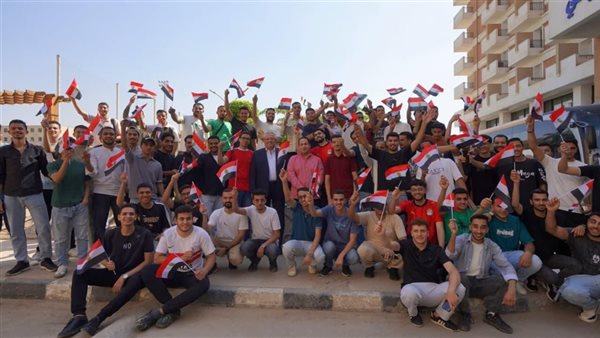 طلاب جامعة عين شمس يدعمون الفراعنة في كأس العالم 2026