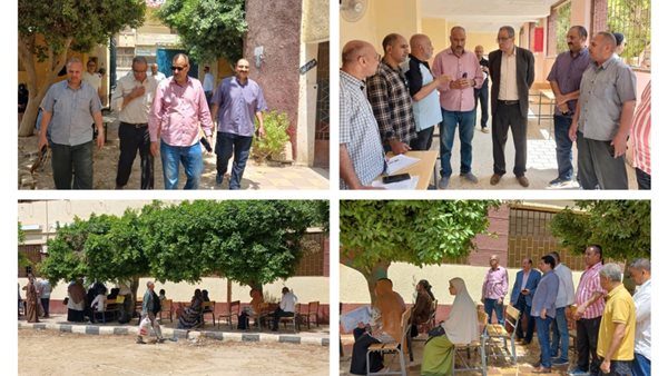 قيادات تعليم بني سويف تتفقد لجنة اعتذارات الثانوية العامة