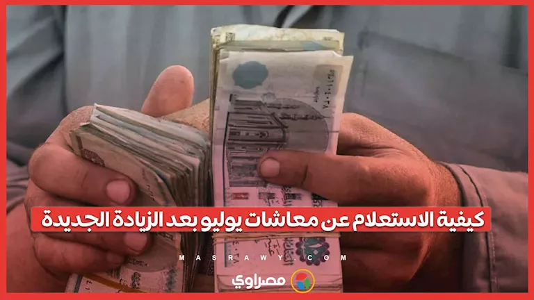 كيفية الاستعلام عن معاشات يوليو من المنزل بعد الزيادة الجديدة