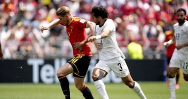 محمد هانى يسجل هدف تعادل منتخب بلجيكا أمام مصر بالخطأ فى مرماه.. صور