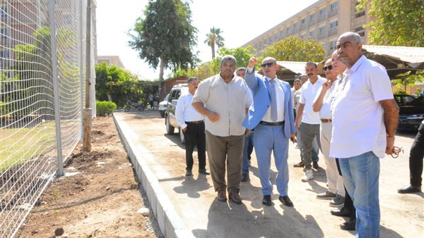 نائب رئيس جامعة أسيوط يتابع أعمال التطوير والصيانة بمساكن أعضاء هيئة التدريس