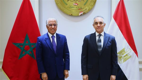 وزير العدل يلتقي سفير المغرب لبحث تعزيز التعاون القضائي المشترك