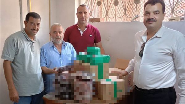 ضبط كميات من اللانشون والكبدة المجمدة مجهولة المصدر في حملة تموينية بكوم حمادة