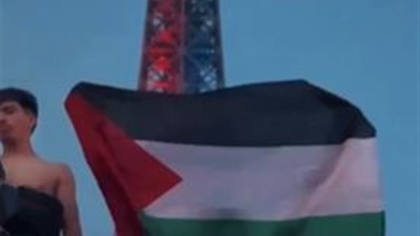 علم فلسطين يتألق فوق برج إيفل في احتفالات دوري الأبطال بباريس