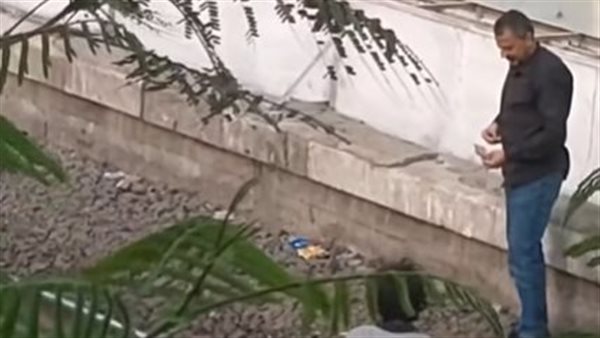 فحص فيديو لقائد قطار في محطة الجيزة