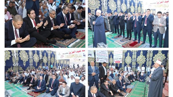محافظ بني سويف يؤدي صلاة عيد الأضحى ويهنئ الأهالي