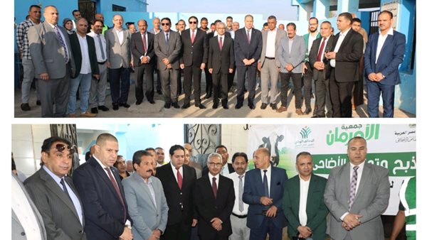 محافظ بني سويف يشرف على ذبح الأضاحي لتوزيعها على الأسر المحتاجة