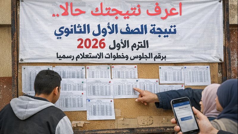 نتيجة الصف الأول الثانوي برقم الجلوس 2026